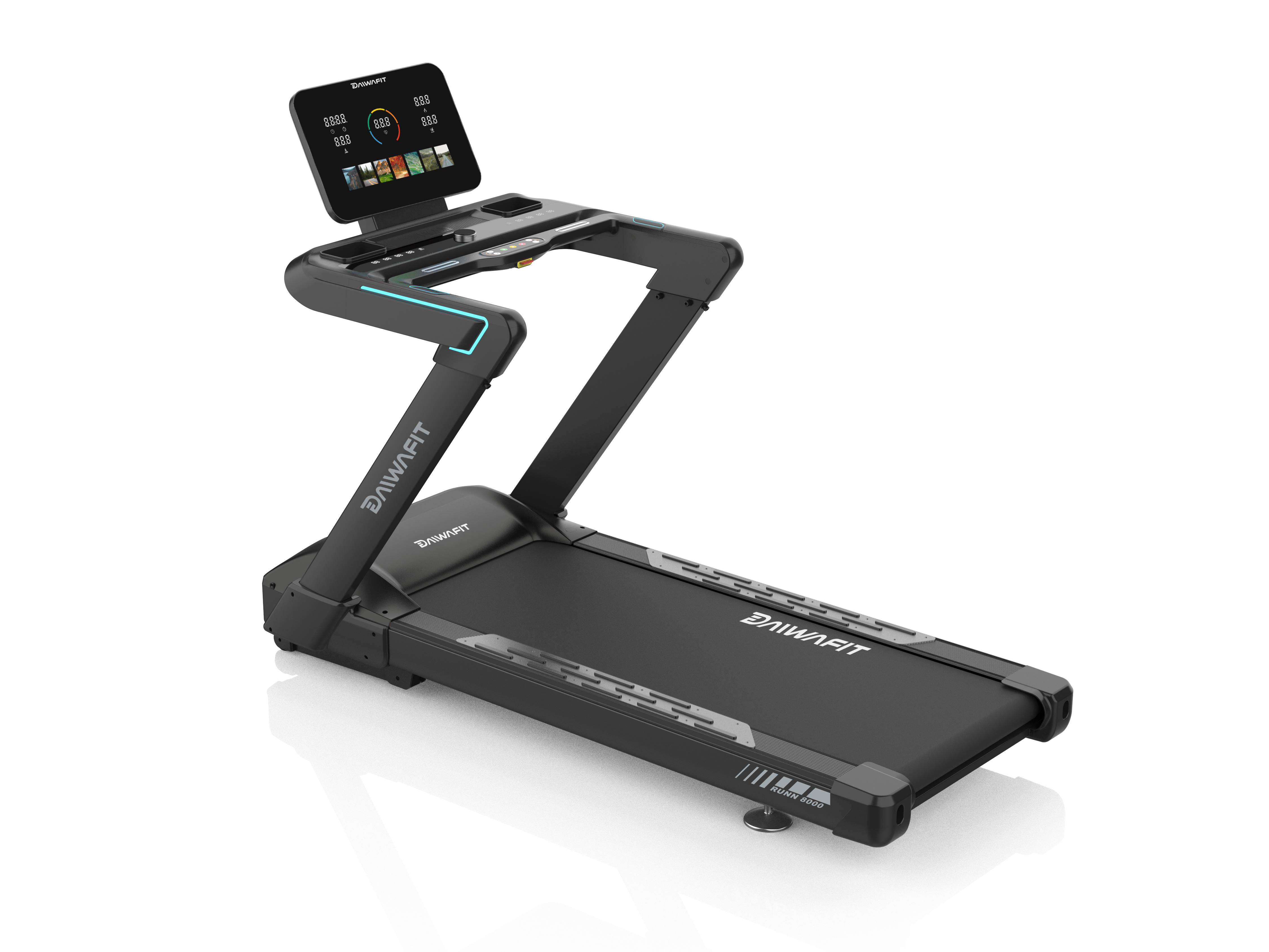 Commercial Motorized Treadmill LED+LED Smart Knob. AC 5 HP