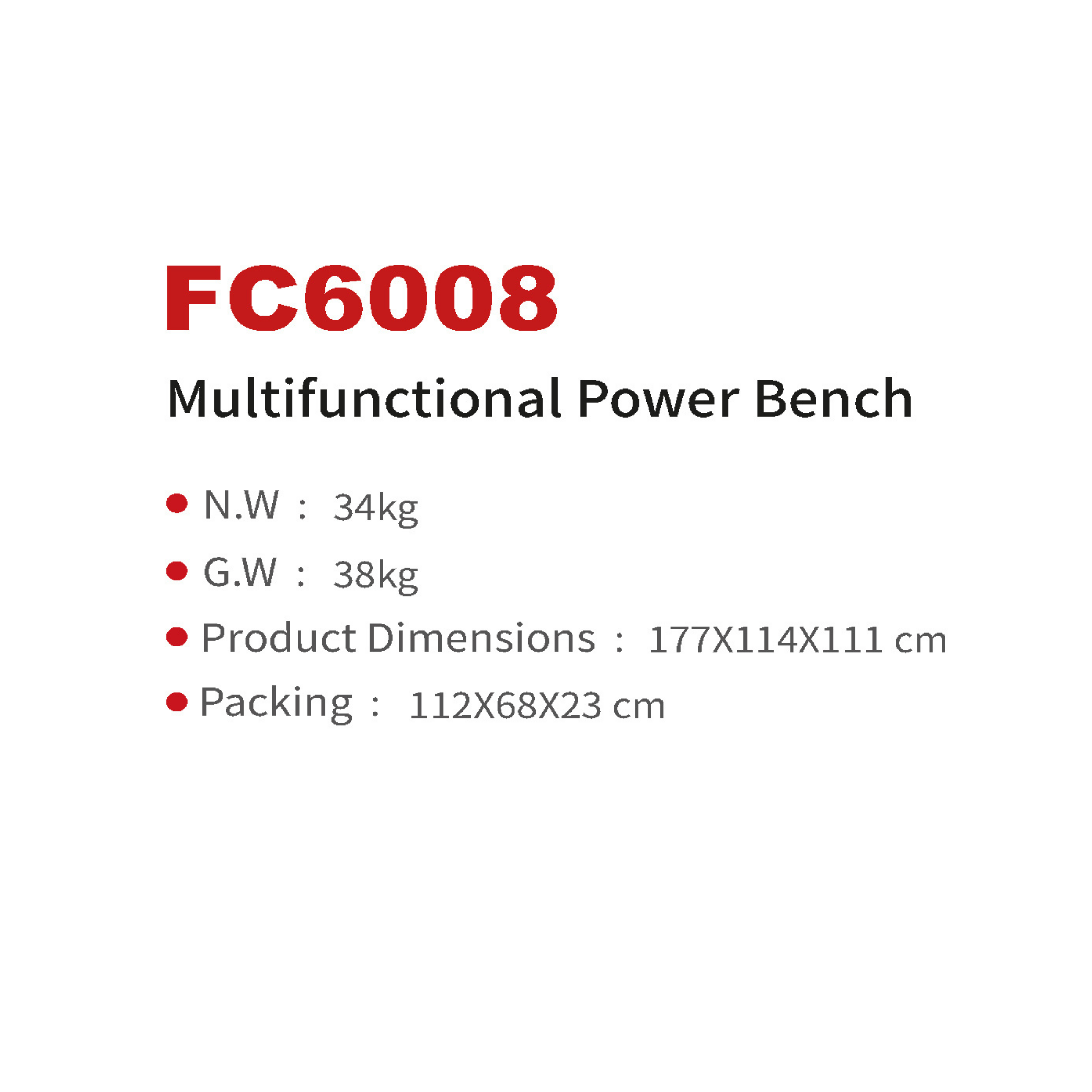 FC6008 Multifunctional Power Bench
