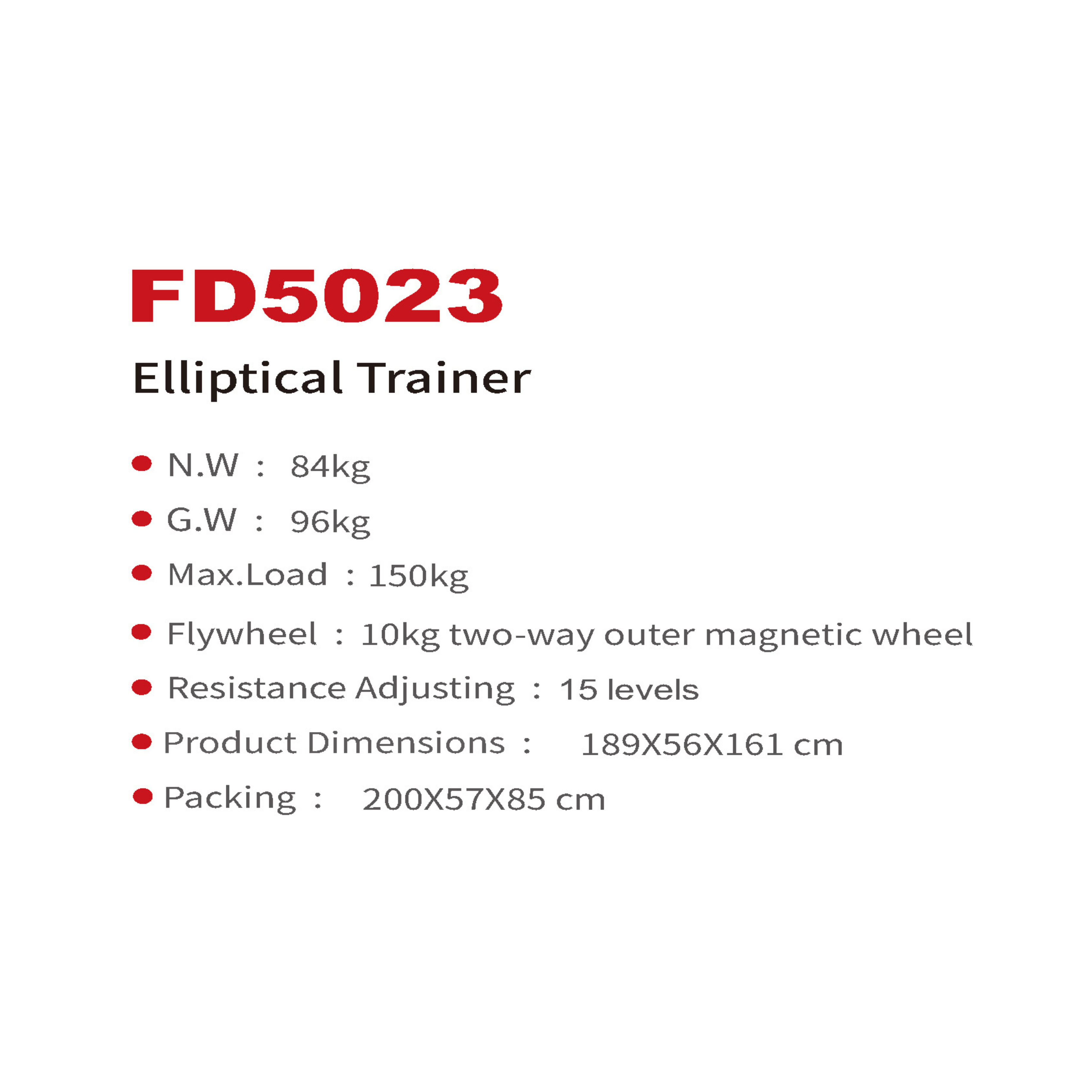 FD5023 Elliptical Trainer