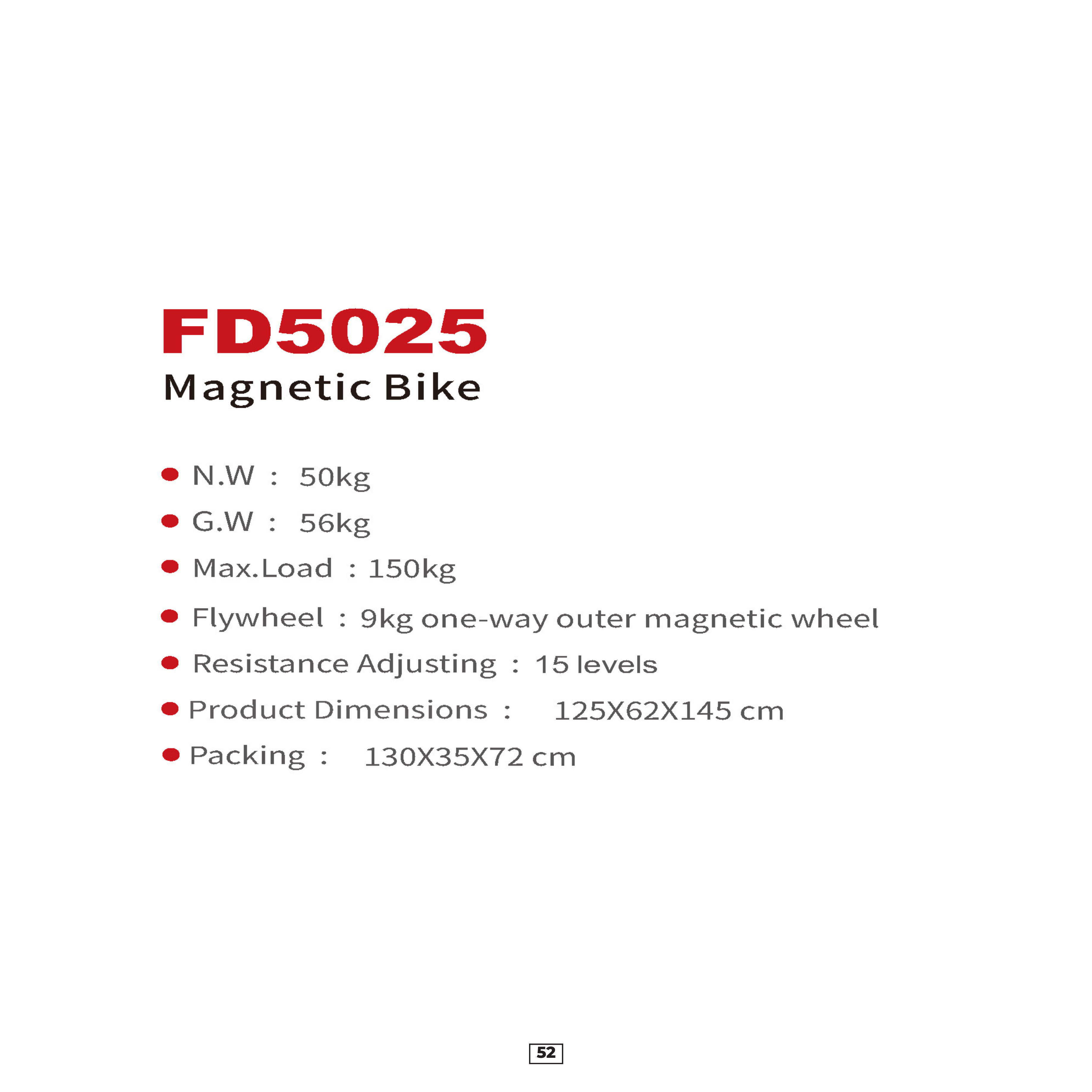 FD5025 Magnetic Bike