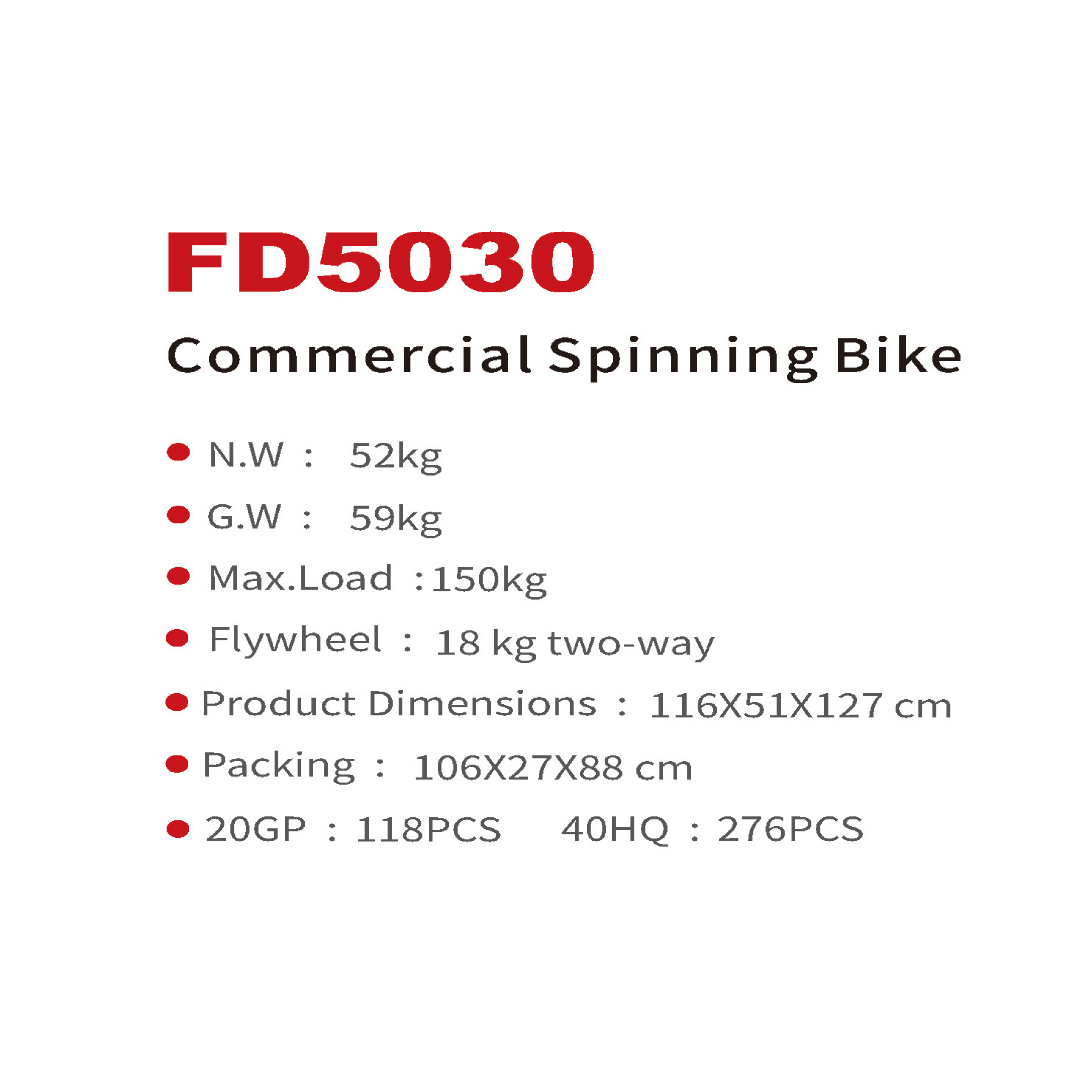 FD5030 Commercial Spinning Bike