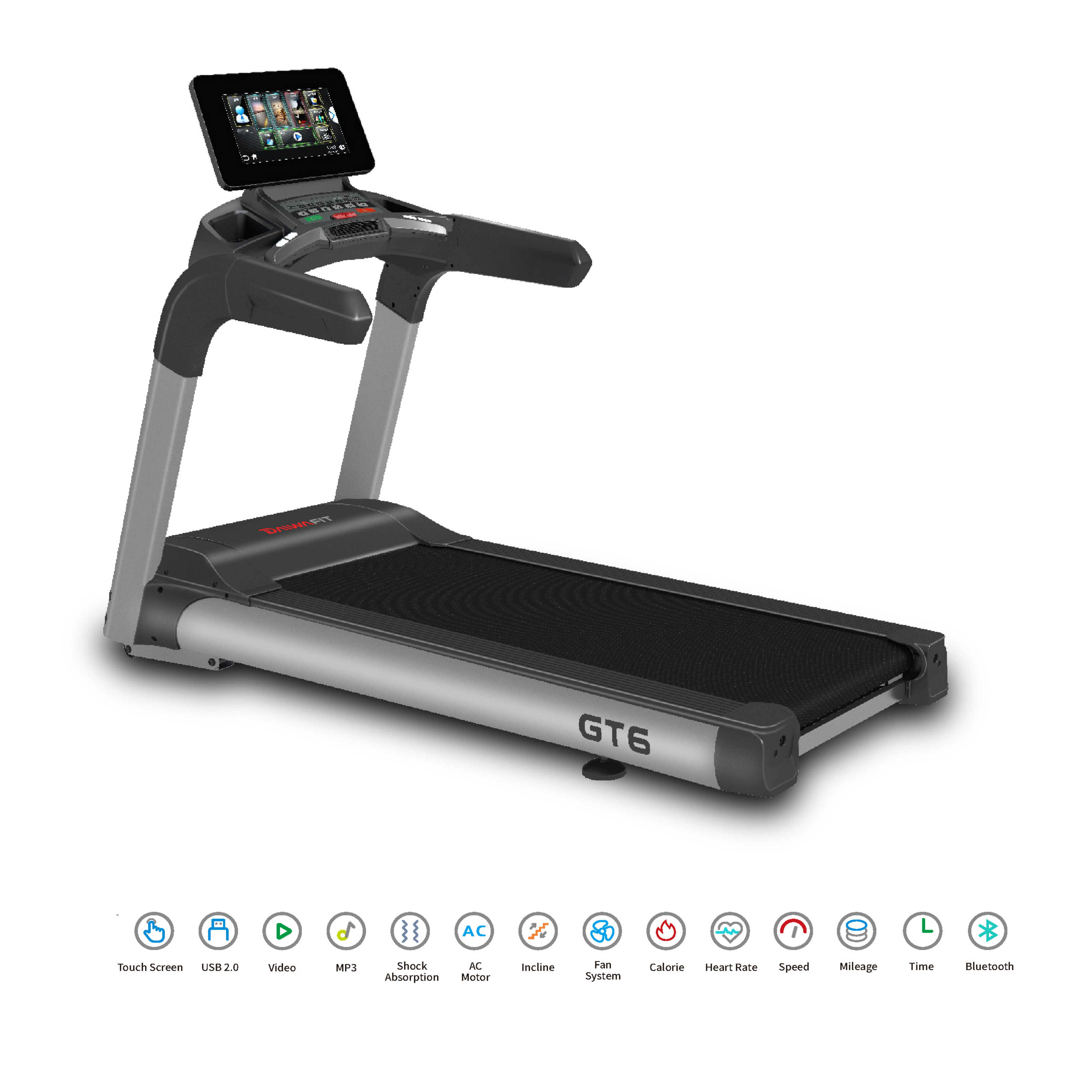 GT6A Android Commercial Motorized Treadmill